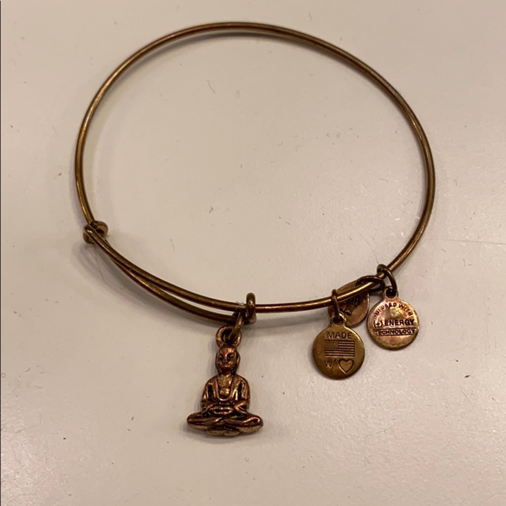 Alex and Ani Gold Buddha Bracelet
